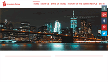 Tablet Screenshot of jerusalemdance.com